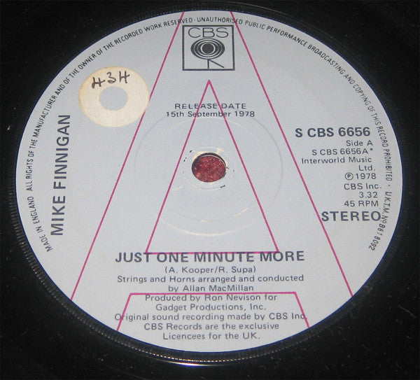 Mike Finnigan - Just One Minute More / Blood Is Thicker Than