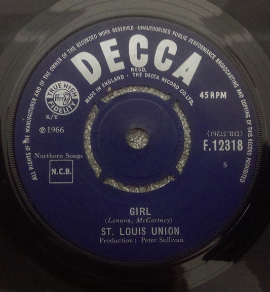 St. Louis Union - Girl - Used Vinyl Record 7"