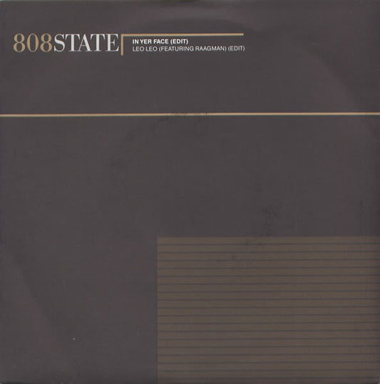 808 State - In Yer Face - Used Vinyl Record 7"