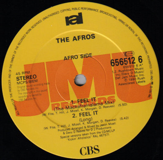 Afros - Feel It - Used Vinyl Record 12"