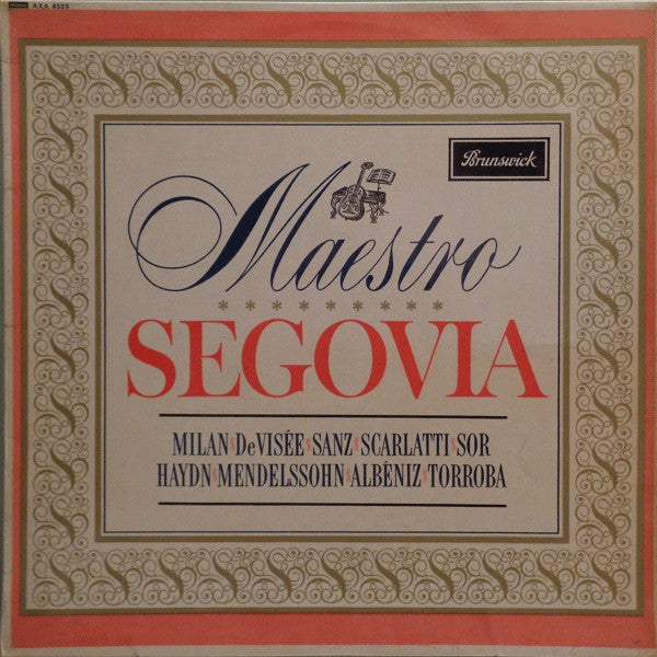 Andres Segovia - Maestro - Used Vinyl Record