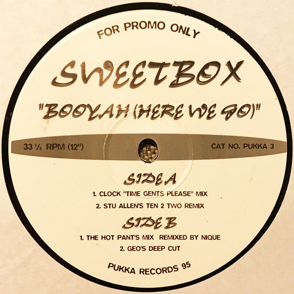 Sweetbox - Booyah (Here We Go) - Used Vinyl Record 12"