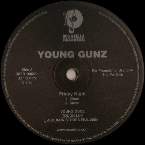 Young Gunz - Friday Night - Used Vinyl Record 12"