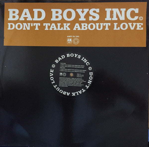 Bad Boys Inc. - Don't Talk About Love - Used Vinyl Record 12"