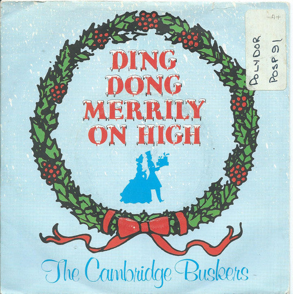 Cambridge Buskers - Ding Dong Merrily On High - Used Vinyl Record 7"