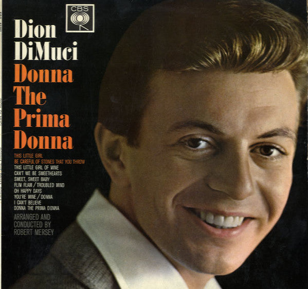 Dion DiMucci - Donna The Prima Donna - Used Vinyl Record