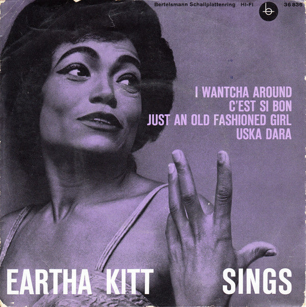 Eartha Kitt - Sings - Used Vinyl Record 7"