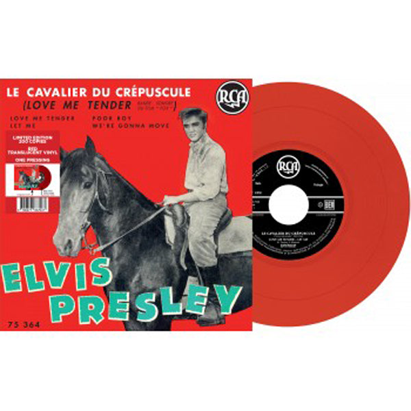 ELVIS PRESLEY - EP ÉTRANGER N°11 - LE CAVALIER DU CRÉPUSCULE  RED V