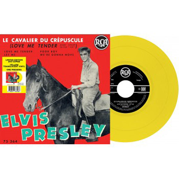 ELVIS PRESLEY - EP ÉTRANGER N°11 - LE CAVALIER DU CRÉPUSCULE  YELLOW