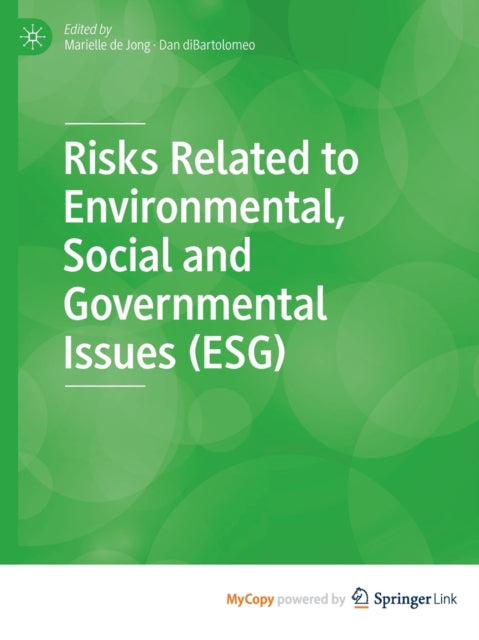 de Jong - Risks Related to Environmental, Social and Governmental Issu
