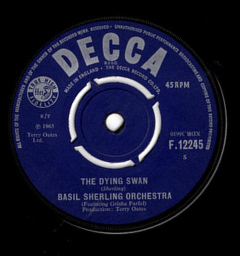 Basil Sherling Orch - Dying Swan - Used Vinyl Record 7"