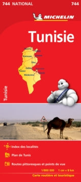 Tunisia - Michelin National Map 744 : Map - New Sheet map
