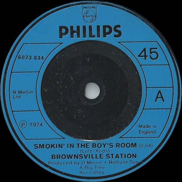 Brownsville Station - Smokin' In The Boy's Room - Used Vinyl Record 7"
