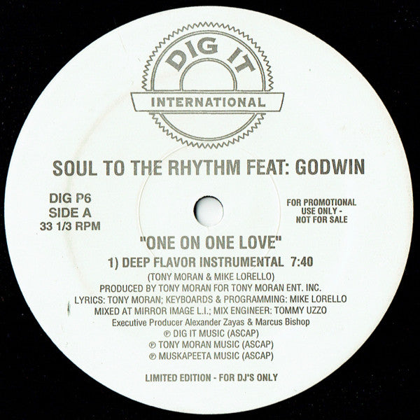 Soul To The Rhythm - One On One Love / Elevate Your Mind (Fee