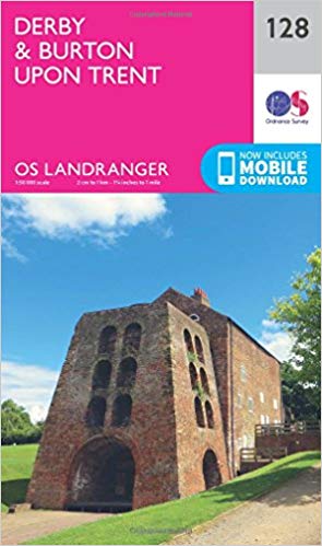 Ordnance Survey - Derby & Burton Upon Trent : 128 - New Sheet map