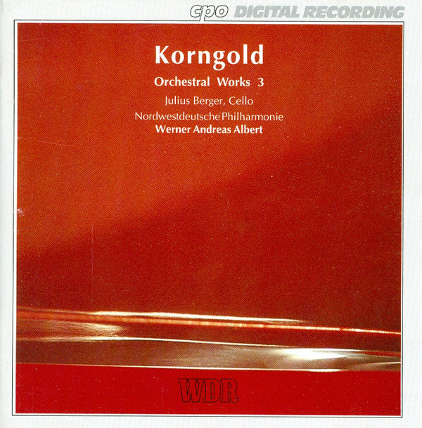 Erich Wolfgang Korng - Orchestral Works 3 - Used CD
