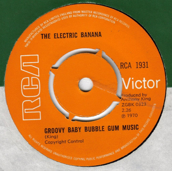 Electric Banana - Groovy Baby Bubble Gum Music - Used Vinyl Record 7"
