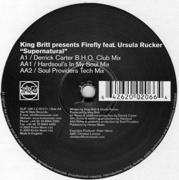 King Britt - Supernatural - Used Vinyl Record 12"