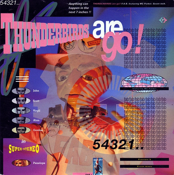 F.A.B. - Thunderbirds Are Go - Used Vinyl Record 7"