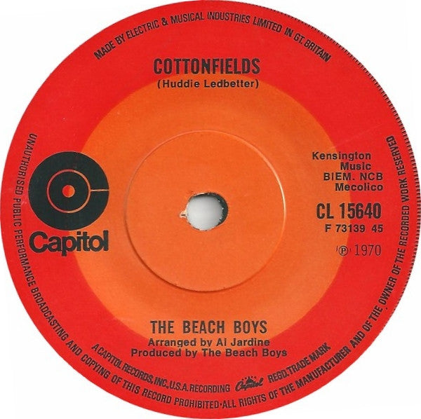 Beach Boys - Cottonfields - Used Vinyl Record 7"