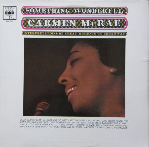 Carmen McRae - Something Wonderful - Used Vinyl Record