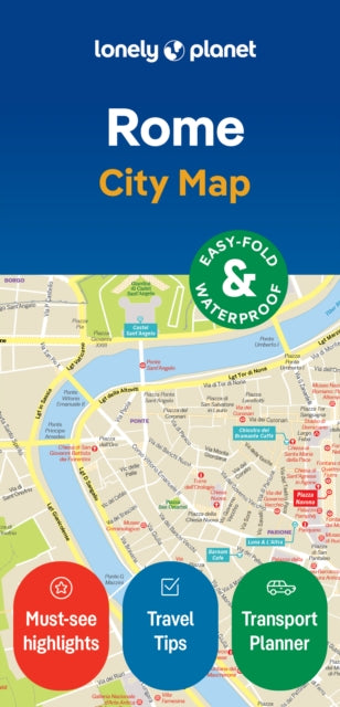 Lonely Planet - Rome City Map - New Sheet map