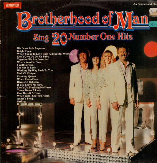 Brotherhood Of Man - Sing 20 Number One Hits - Used Vinyl Record