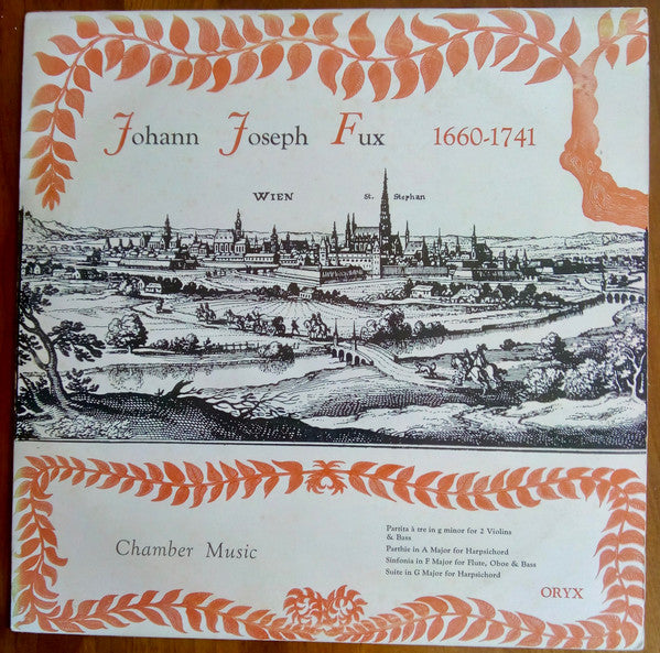 Johann Joseph Fux - Chamber Music - Used Vinyl Record