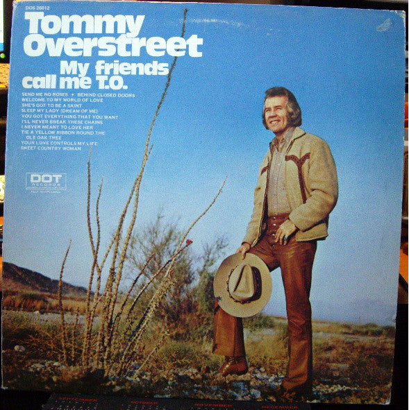 Tommy Overstreet - My Friends Call Me T.O. - Used Vinyl Record