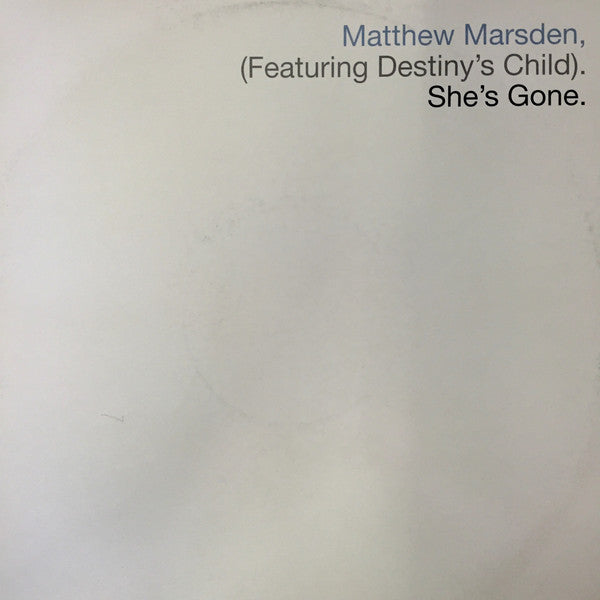 Matthew Marsden - She's Gone - Used Vinyl Record 12"