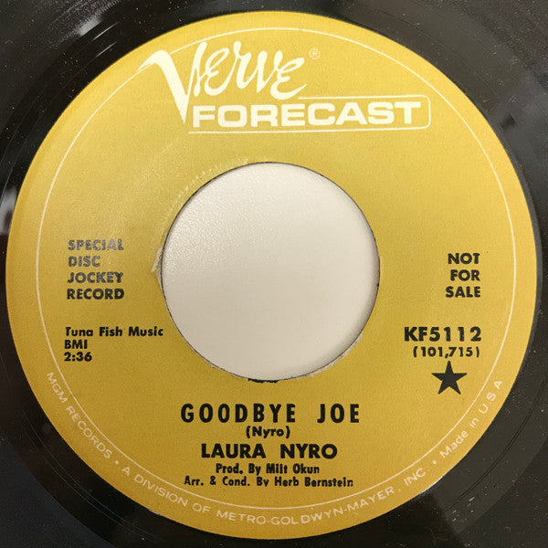 Laura Nyro - Goodbye Joe/I Never Meant To Hurt You - Used Vin
