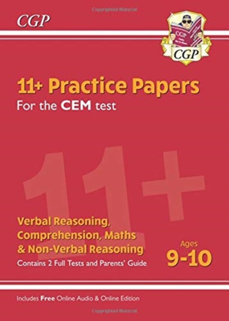 CGP Books - New 11+ CEM Practice Papers - Ages 9-10 (with Parents'