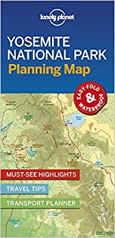 Lonely Planet - Yosemite National Park Planning Map - New Sheet map