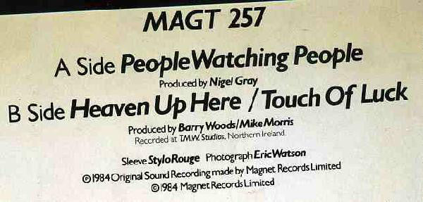 Shadow Talk - People Watching People - Used Vinyl Record 12"