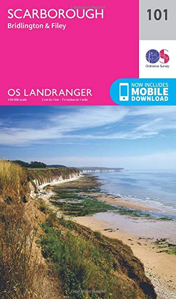 Ordnance Survey - Scarborough, Bridlington & Filey : 101 - New Sheet m