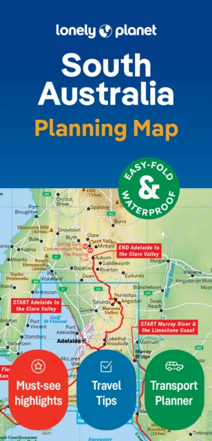 Lonely Planet - South Australia Planning Map - New Sheet map