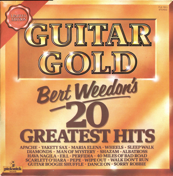 Bert Weedon - Guitar Gold - 's 20 Greatest Hits - Used Vinyl Record
