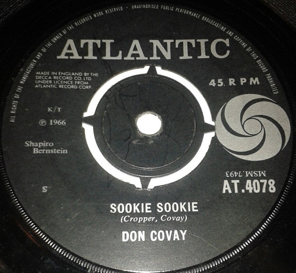 Don Covay - Sookie Sookie / Watching The Late Late Show - Used Vinyl