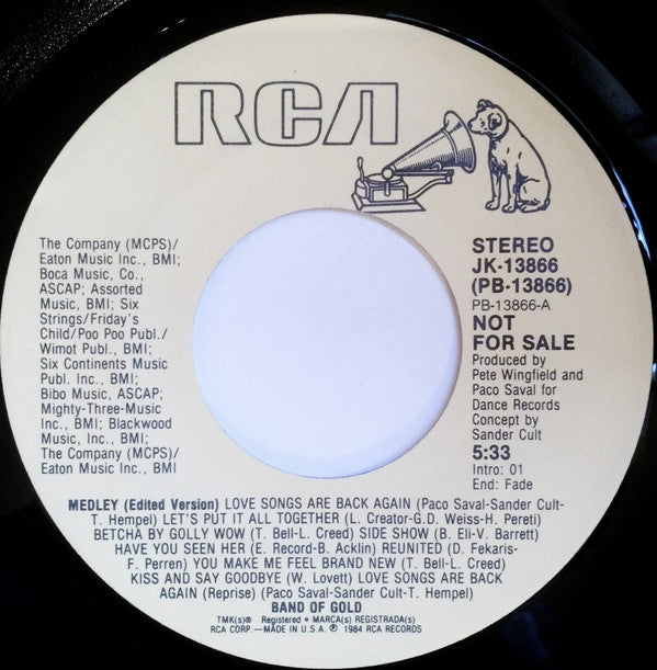 Band Of Gold - Love Songs Are Back Again - Used Vinyl Record