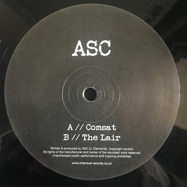 ASC - Comsat / The Lair - New Vinyl Record 12"