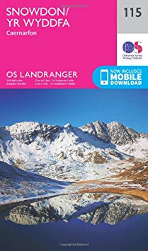 Ordnance Survey - Snowdon & Caernarfon : 115 - New Sheet map