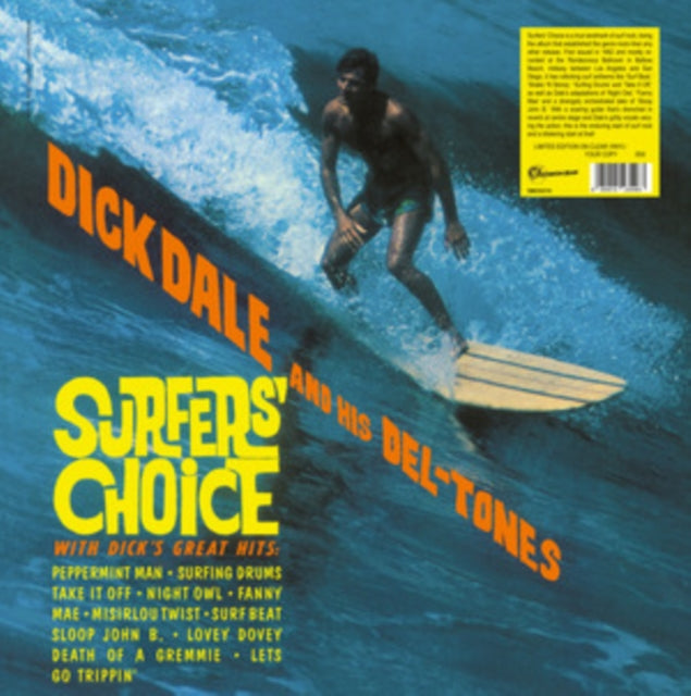 DICK DALE AND HIS DE - Surfers Choice (Clear Vinyl) - Vinyl Record