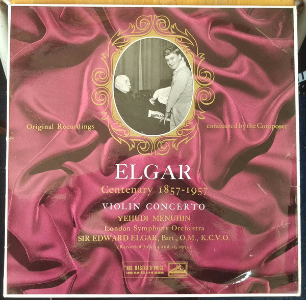Sir Edward Elgar - Violin Concerto In B Minor, Op. 61 - Used Vinyl Re