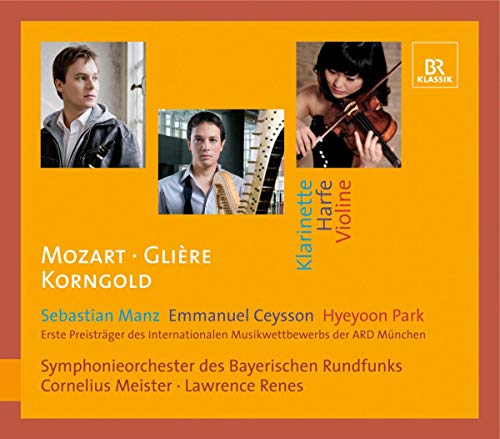 Sebastian Manz - Mozart/Gliere/Korngold: Klarinette/Harfe/Violine - CD