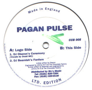 DJ Oberon - Pagan Pulse EP - Used Vinyl Record 12"