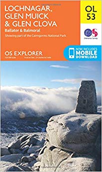 Ordnance Survey - Lochnagar, Glen Muick & Glen Clova, Ballater & Balmo