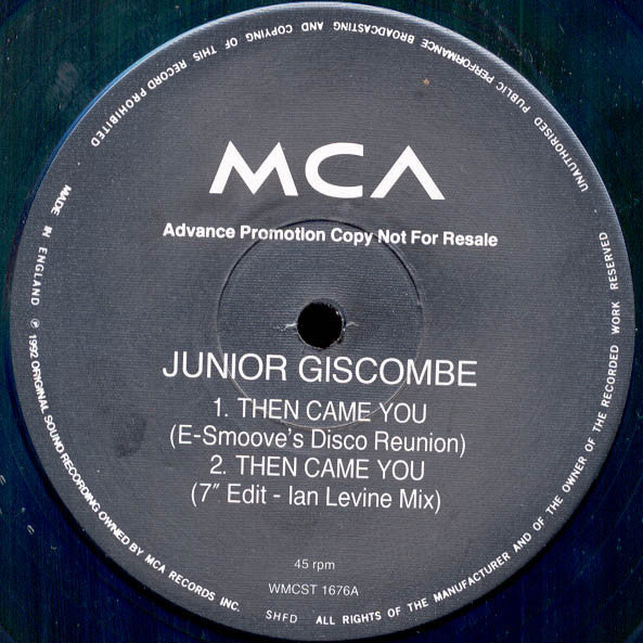 Norman Giscombe Jr. - n Came You - Used Vinyl Record 12"
