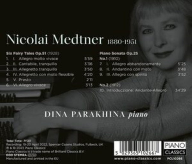 DINA PARAKHINA - MEDTNER PIANO SONATAS OP.25 N - CD