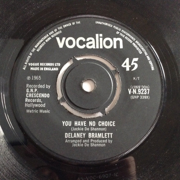 Delaney Bramlett - Liverpool Lou - Used Vinyl Record 7"
