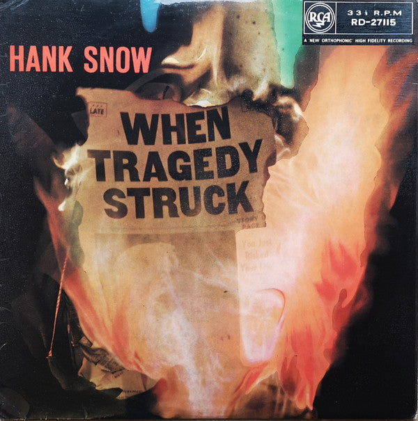 Hank Snow - When Tragedy Struck - Used Vinyl Record
